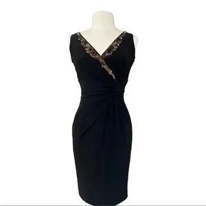 Anne Klein | Dresses | Anne Klein Cocktail Dress Black Size 4